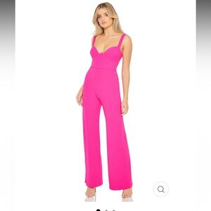 NOOKIE ROMANCE JUMPSUIT - NEON PINK